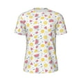thumbnail image 6 of Rocae Tropical Fruit for Men's Mesh Quick-Dry Short Sleeve Workout T-Shirt,Mens Crew Neck Tee Lightweight Soft Classic T Shirts X-Small, 6 of 9