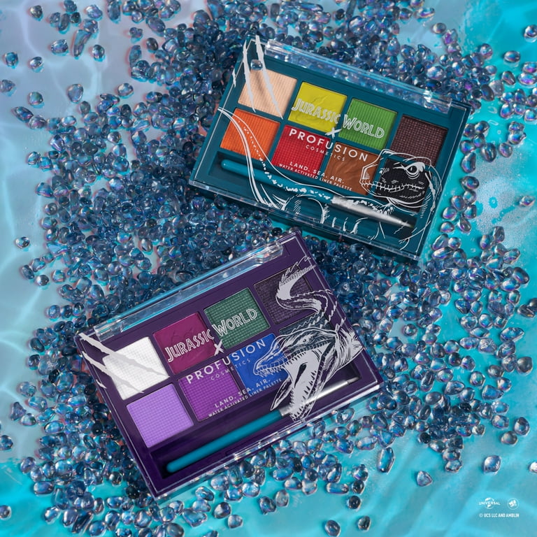Profusion Cosmetics Jurassic Colored Makeup Palette - Sea & Air, 8