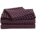 thumbnail image 1 of Microfiber King Sheet Set Stripe  Plum, 1 of 1