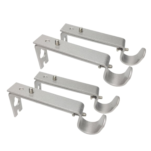 4x Curtain Drapery Rods Bracket Holder Extendable Drape Pole Holders