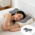 thumbnail image 1 of Ergonomic Cloud-Shaped Side Sleeper Pillow With Cervical Support And Pressure-Relief Core, Contoured Neck And Shoulder Relief, Therapeutic Soft Support For Better Posture And Morning Comfort, 1 of 9