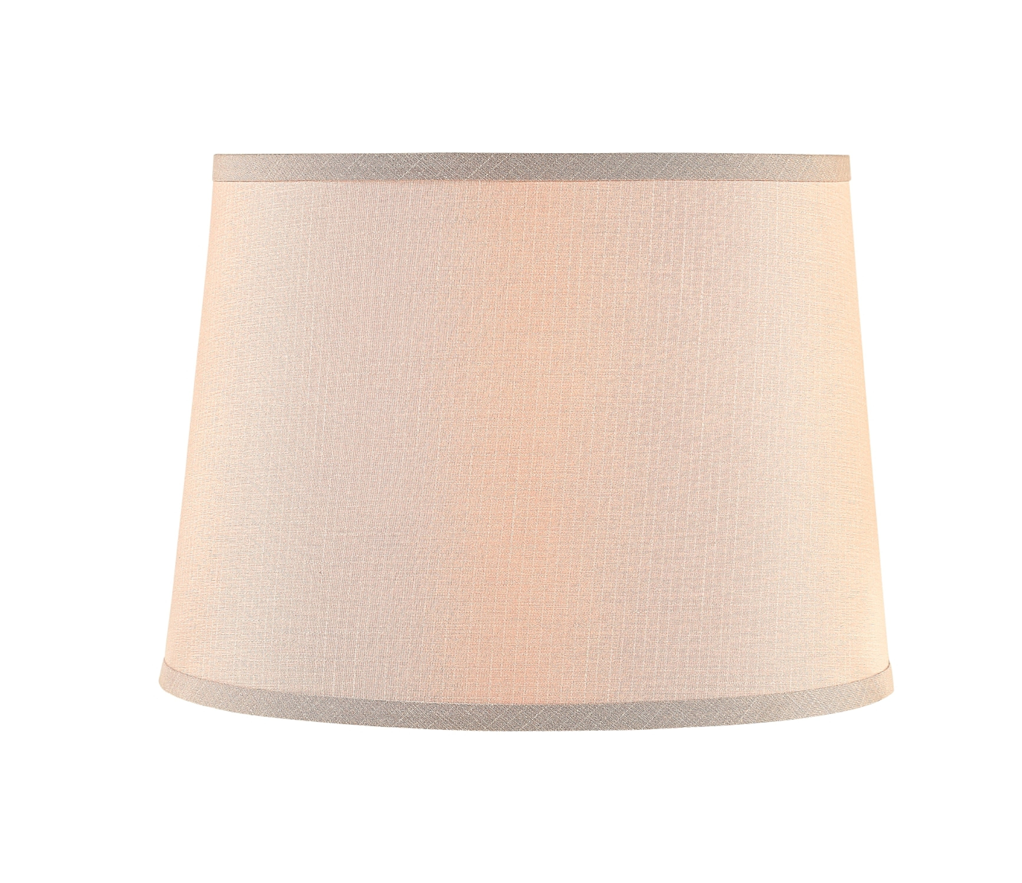 Aspen Creative 32955 Transitional Hardback Empire Shaped Spider Construction Lamp Shade in Light Grey, 14" wide (12" x 14" x 10")