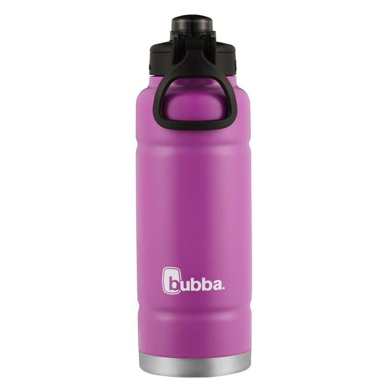 bubba Trailblazer Stainless Steel Water Bottle Straw Lid Very Berry Blue,  40 fl oz. 