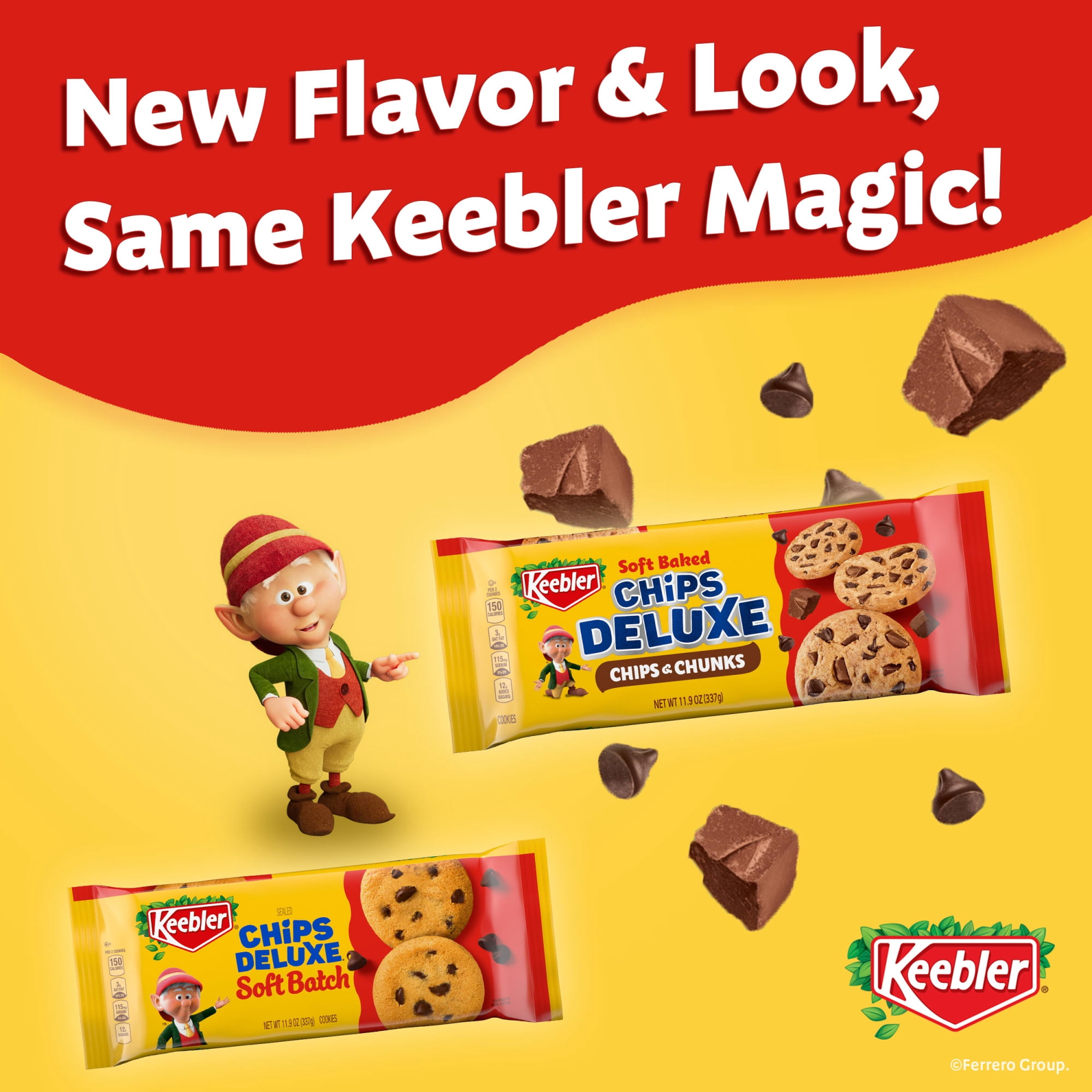 Keebler Soft Baked Chips Deluxe Chocolate Cookies, 11.9 oz