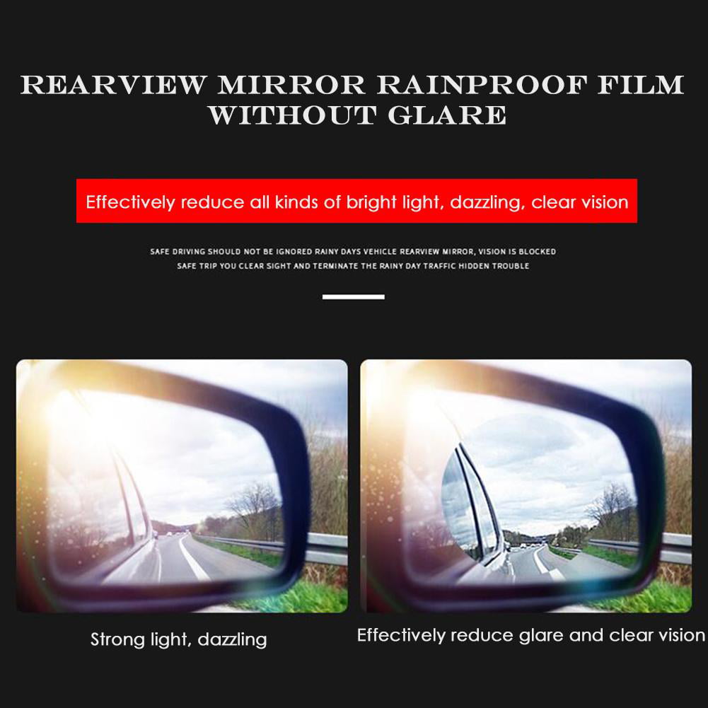 2x Car Side Rearview Mirror Waterproof Anti-Fog Rain-Proof Film Side Glass Film 