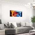 thumbnail image 3 of Hieng Green Blue Gamer Canvas Wall Hieng for Living Room Tech Line Gaming Picture Wall Decor for Dining Room Bedroom Bathroom Game Lovers Wall Hieng Kitchen Print Painting for Home Decor, 3 of 6