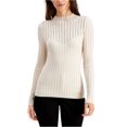 thumbnail image 1 of I.N.C Womens Embellished Pullover Sweater, White, Small, 1 of 1