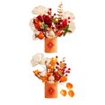 thumbnail image 1 of 2 juegos de flores artificiales chinas tradicionales en maceta para centro de mesa decorativo Estilo C 24x20x28cm Estilo F 23x16x24cm, 1 of 9
