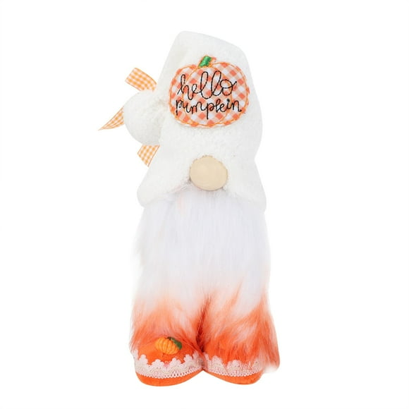 XFGOU Plush Doll Toys and Hobbies Standing Doll Autumn Pumpkin Christmas Handmade Christmas Plush Gnomes Home Gnome For All Seasons Swedish Dwarf Figurine Decorations Plush toy