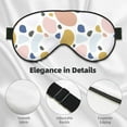 thumbnail image 4 of Naloa Geometric Spots Print Sleep Mask for Sleeper, Light Blocking Sleeping Eye Mask for Women Men, Eye Shade with Adjustable Strap for Travel, Nap,Meditation, 4 of 7