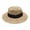 Black, variant on Unisex Openwork Flat Crown Sun Hat, UPF 50+ Wide Curved Brim Hat With Twisted Fabric Band for Vacation Outfits, European Travel & Garden Outdoor Wear Coffee One Size