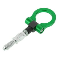 Unique Bargains Tow Bars For Vehicles for Ford Focus 1998-2025 Front Rear Tow Hook 15.6mm Aluminum Alloy 98.5mm Green 1 Set