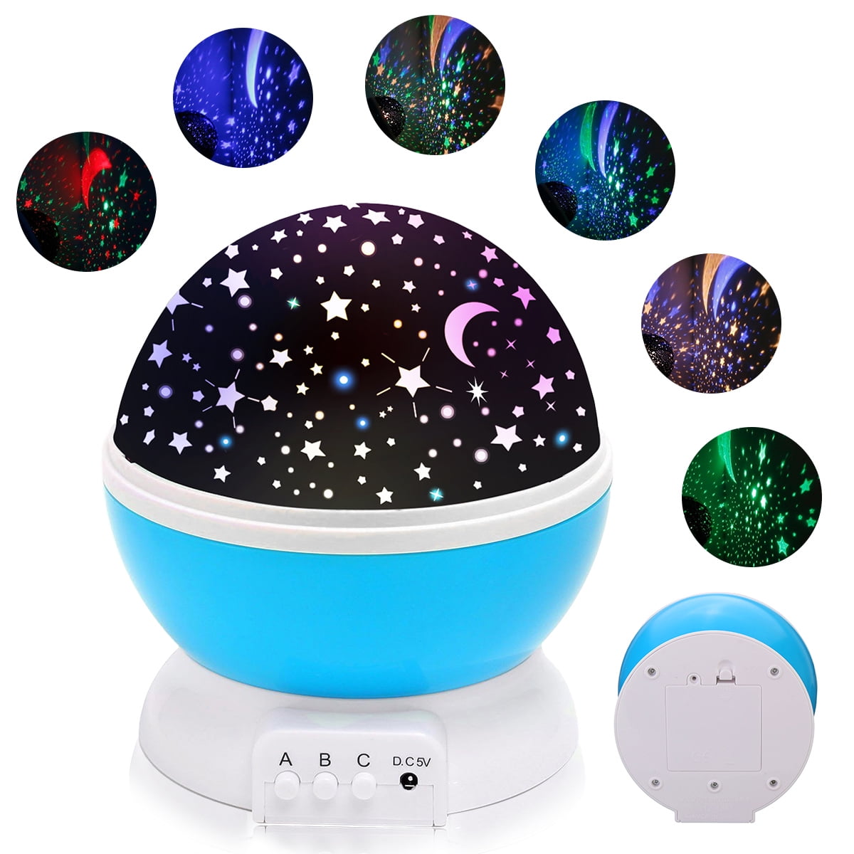 Star Night Light Projector LED Rotating Universe Starry Desk Lamp for Kids Gifts 