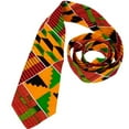 thumbnail image 2 of XIAOHUAGUA 2PC Set African Print Necktie for Men Pocket Square Kente Neck Ties, 2 of 5