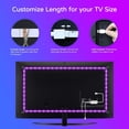 thumbnail image 4 of USB LED Light for TV 60 65 Inch,14.9Ft Smart WiFi TV LED Backlight Work with Alexa,RGBW TV Led Light Strip Music Sync,Color Changing,6500K Bias Lighting for 60-72inch(Only Supports 2.4 GHz WiFi), 4 of 6