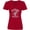 Red, variant on Inktastic Be Strong and Courageous Women's V-Neck T-Shirt