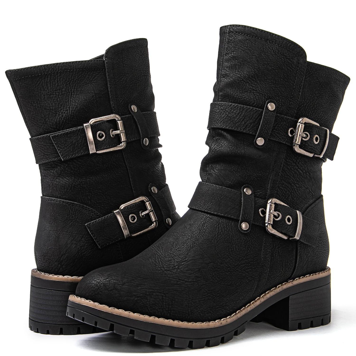 GLOBALWIN Fashion Ankle Boots for Women Black 7M - Walmart.com
