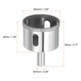 thumbnail image 2 of Uxcell 42mm Serrated Hollow Core Diamond Drill Bits Hole Saw for Glass Ceramic Tile Stone, 2 of 5