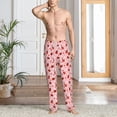 thumbnail image 4 of Salouo Flowers And Ladybugs Print Pajama Pants for Men, Lounge Pants Elastic Waistband Casual Men's sleepwear Loungewear Sleep Pajama Pant -X-Large, 4 of 7