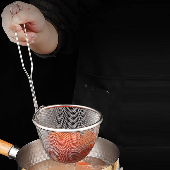 Stainless Steel Noodle Colander, Cooking Skimmers, Kitchen Strainer for Pasta Soup, Lightweight and Easy to Clean for Home Restaurant(1pc)