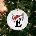 thumbnail image 1 of Adornos navideños, adornos navideños, regalos navideños, adorno con nombre y letra, adorno con inicial familiar, adorno personalizado, adorno navideño con nombre familiar, etiqueta acrílica para regal, 1 of 9