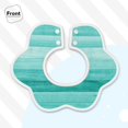 thumbnail image 3 of Hirioo Teal Turquoise for Baby Cotton Petal Bib Drool Bibs for Baby Boy Unisex, 3 of 9