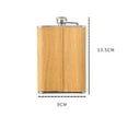 thumbnail image 5 of 9 Oz Wooden Hip Flask Set with 1 Funnel and 4 Cups Whiskey Wine Stainless Steel Flagon Bottle Travel for Gifts, 5 of 6