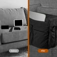 thumbnail image 6 of Hootek Sofa Armrest Organizer with 14 Pockets, Couch Caddy Remote Holder for Recliner, Non-Slip Arm Chair Storage Organizer, Waterproof, Foldable, Fits Most Sofas and Armchairs, Black, 6 of 7