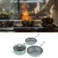 thumbnail image 1 of Juego de 3 ollas y sartenes para cocina, de gas y eléctrica, regalo de inauguración de la, 1 of 8