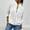 White, variant on SROBPTY Womens Jackets, Casual Jackets for Women, Women's Casual Fashion Hollow Knitted Long Sleeve Zipper Jacket Black,XL