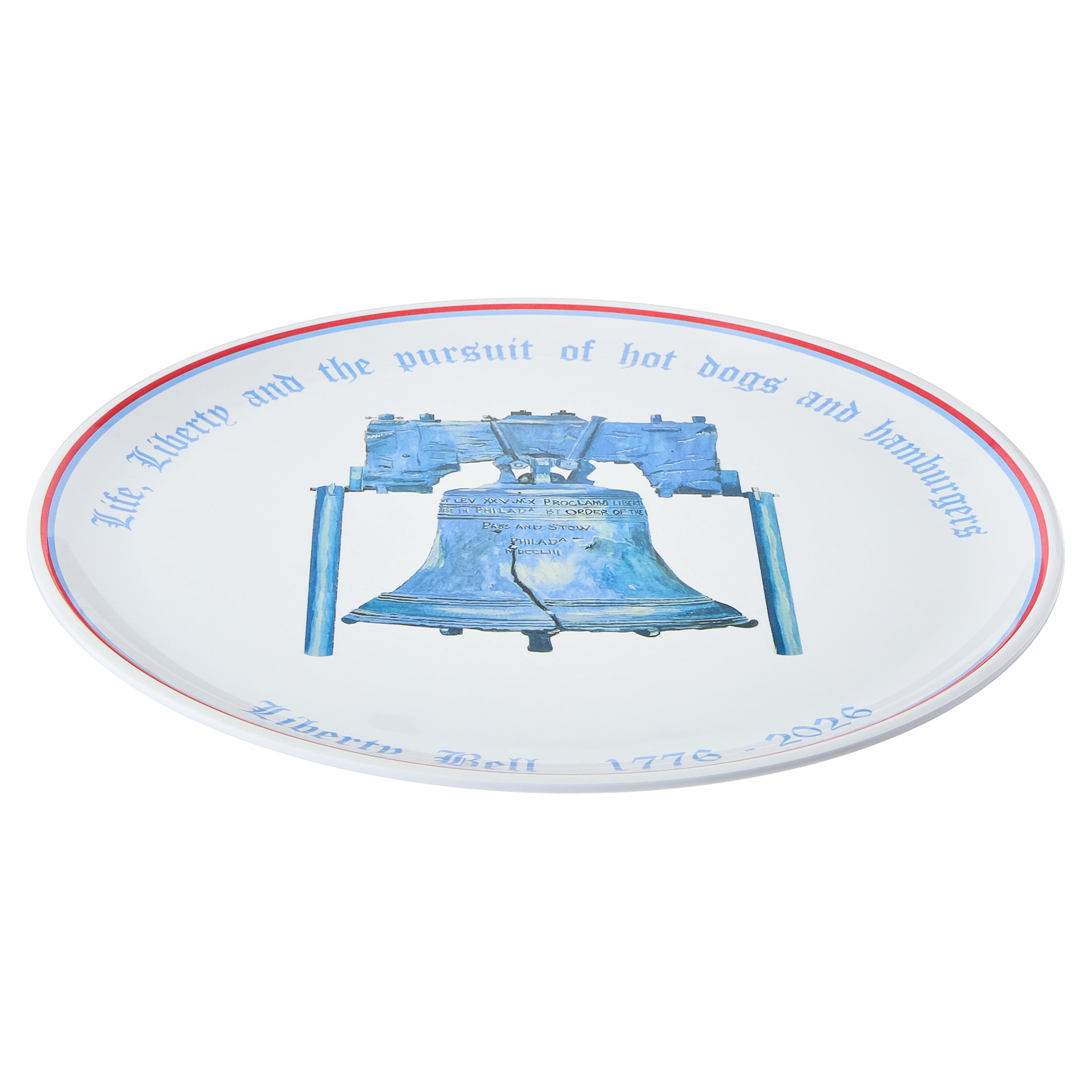 Sheila Bridges Philadelphia Collection Liberty Bell Melamine 14.25" Serving Platter