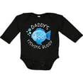 thumbnail image 3 of Inktastic Daddy's Fishing Buddy with Cute Blue Fish Boys or Girls Long Sleeve Baby Bodysuit, 3 of 5