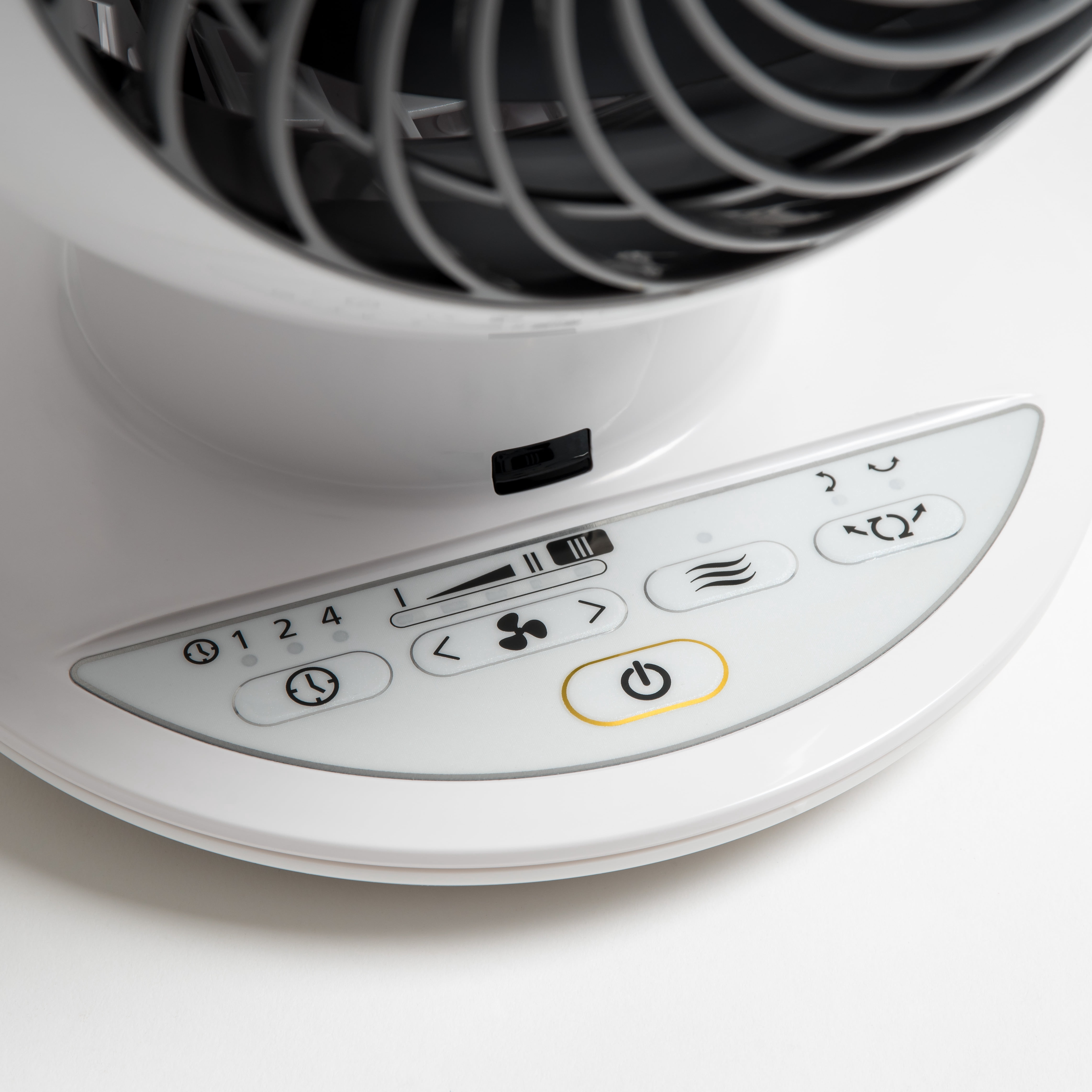 IRIS WOOZOO Fan with Remote, Oscillating Fan, Desk Fan, 5 Speeds, 90° Adjustable Tilt, White