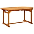 thumbnail image 4 of Mesa de comedor de jardín VidaXL de madera maciza de acacia extensible, 4 of 9