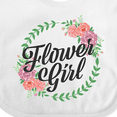thumbnail image 4 of Inktastic Flower Girl with Flower Circle Girls Baby Bib, 4 of 4