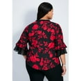 thumbnail image 2 of Avenue Women's Plus Size Cassie Frill Shirt, 2 of 2