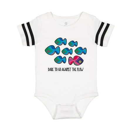 

Inktastic Against The Flow Gift Baby Girl Bodysuit