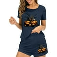 thumbnail image 7 of Censtreet Women's Pajama Sets Halloween Short Sleeve Pjs 2 Piece Top and Shorts Sleepwear Comfy Soft Lounge Sets S-XL, 7 of 7