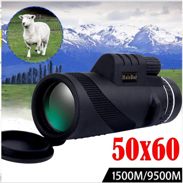 Monocular Fnyoxu 50X60 de alta definición con smartphone. Monoculares de alta potencia para adultos con zoom. Monocular compacto para observación de aves y caza.