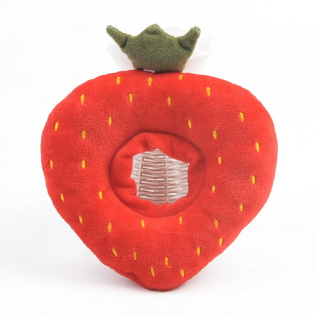 Unatoiry Cat Neck Cone Fruit Shaped Puppy Accessories Elizabethan Collars Collar Breathable Toast Anti-Bite Kitten Cones Strawberry Pattern M 1Set