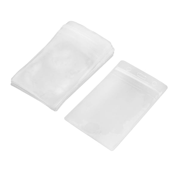 Unique Bargains Office  Vertical ID Card Badge Holders 10pcs Alujf