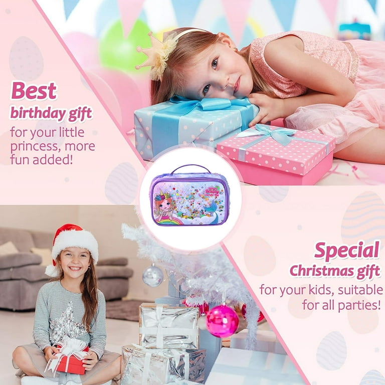 Kids Washable Makeup Girl Toys - Kids Makeup Kit For Girl, Real Make Up  Set, Little Girls Makeup Kit For Toddler Kid Children Princess, Birthday  Gift