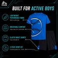 thumbnail image 5 of RBX Boys Athletic Shorts Set - 2 Piece Active Performance Graphic Tee and Mesh Gym Shorts for Boys (8-12), 5 of 7