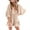 Apricot, variant on Summer Women's V Neck Beach Jumpsuit Ruffle Layered Drawstring Waist Shorts Jumpsuit