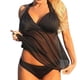 thumbnail image 3 of Traje de baño Soidarity para mujer Negro sin mangas con cuello en V profundo, 3 of 6