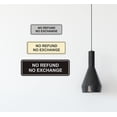 thumbnail image 5 of Standard No Refund No Exchange Sign(Navy Blue / White) - Medium, 5 of 5
