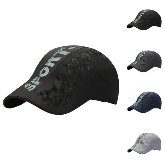 Baseball Cap for Men and Women Structured Mesh Trucker Hat Breathable Adjustable Golf Baseball Cap for Running Cycling Fishing Outdoor Summer Sports