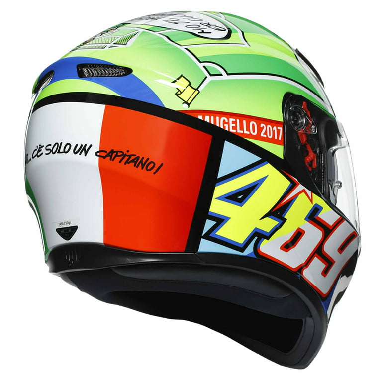 AGV K3 SV Valentino Rossi Mugello 17 Motorcycle Helmet Green LG 