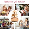thumbnail image 7 of Wooden Carousel Music Box Handmade Rotating Horse Educational Musical Toy Home Office Desktop Decoration Ornament Kids Adults Birthday Christmas Gift, 7 of 7