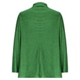thumbnail image 6 of FRSASU Women's 2 Piece Color Blocked Blazer Outfits Business Casual Oversized Jacket Wide Leg Work Pants Dressy Suit Set Green XXL(XXL), 6 of 9